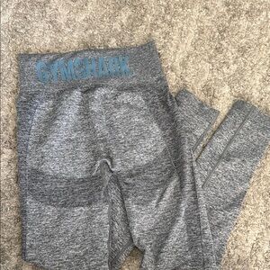 Gymshark Gray Leggings Stretchy Athletic Bottoms